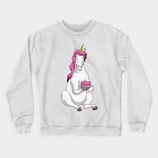 Unicorn Birthday Cake Crewneck Sweatshirt